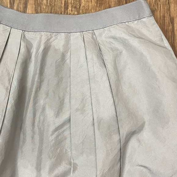 J. Crew Grey Linen Silk Pleated Mini Skirt - Picture 11 of 12
